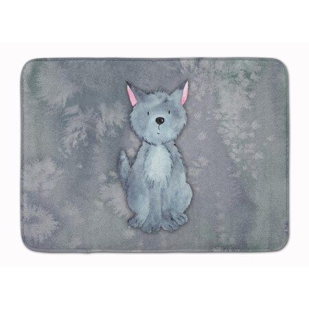 Carolines Treasures Wolf Watercolor Machine Washable Memory Foam Mat BB7398RUG